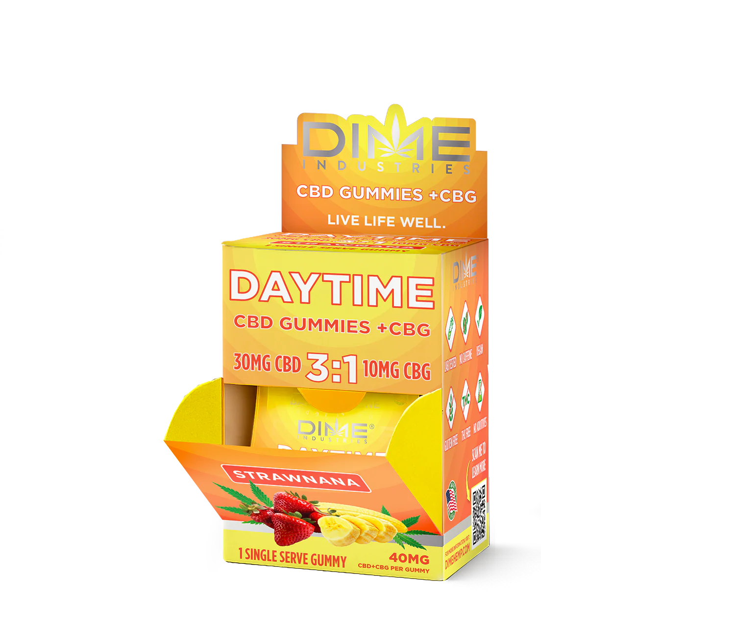 Strawnana 3:1 CBD Daytime Gummies
