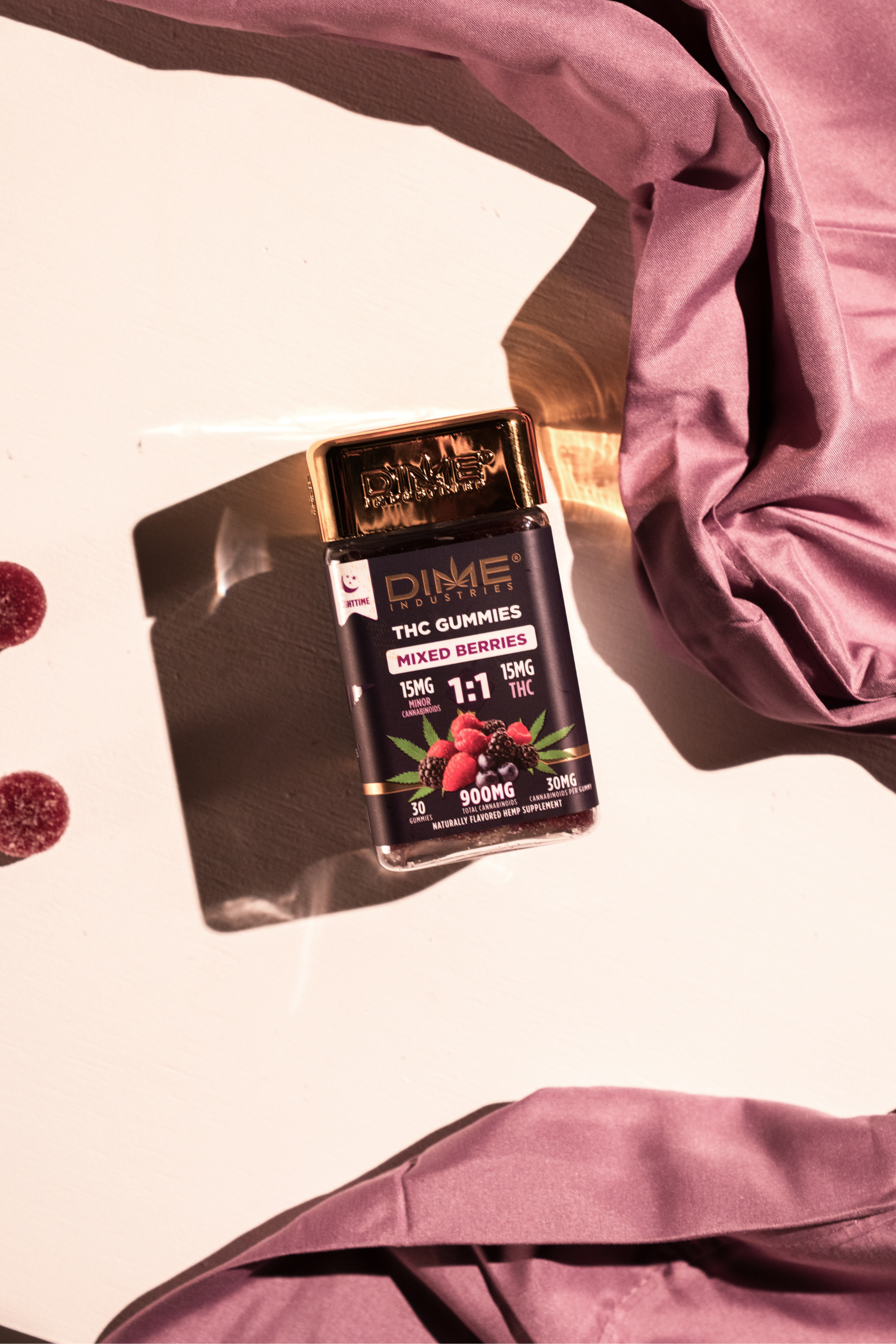 Mixed Berries 1:1 THC Nighttime Gummies