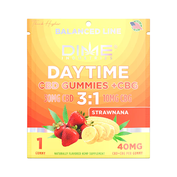 Strawnana 3:1 CBD Daytime Gummies